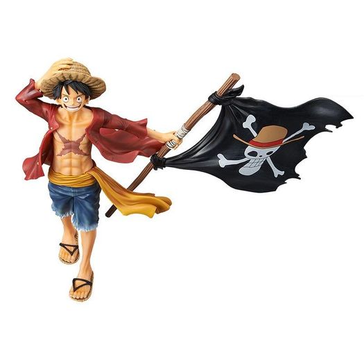 Action Figure One Piece - Monkey D. Luffy Magazine