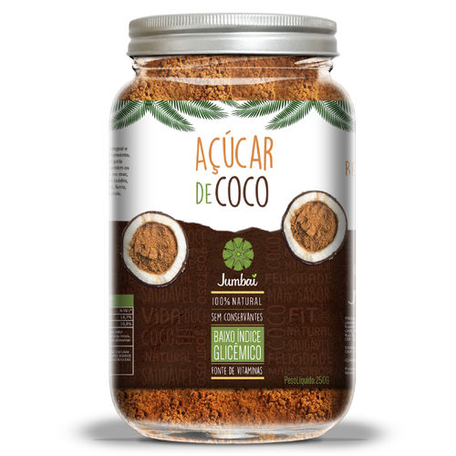 Açúcar de Coco - 350 Gr Pote - Jumbai
