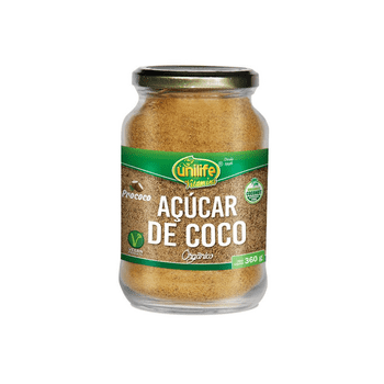 Açúcar de Coco 360g Orgânico Unilife