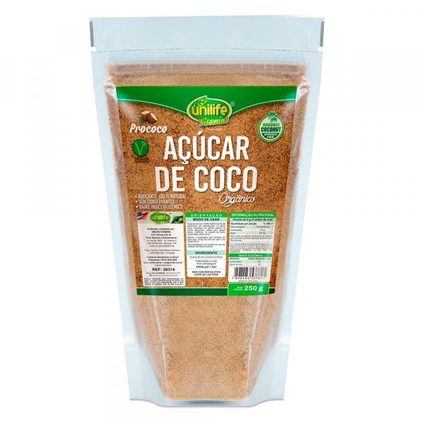 Açúcar de Coco Orgânico 250g - Unilife