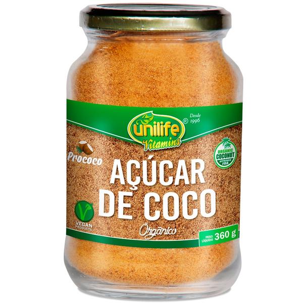 Açúcar de Coco Orgânico 360g - Unilife
