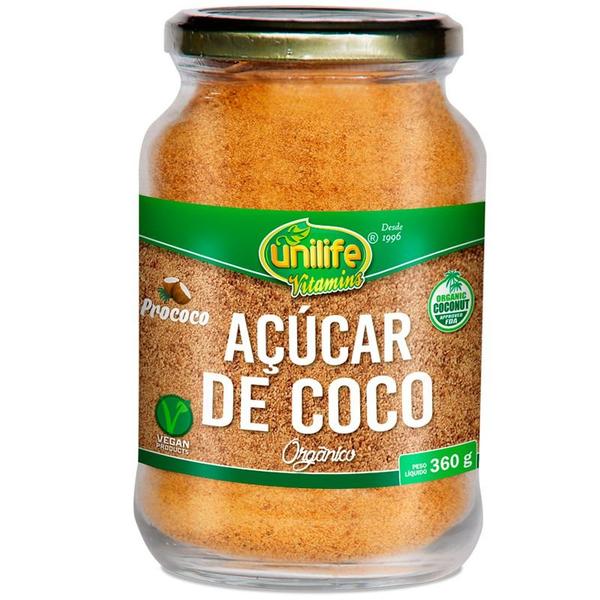 Açúcar de Coco Orgânico 360g Unilife