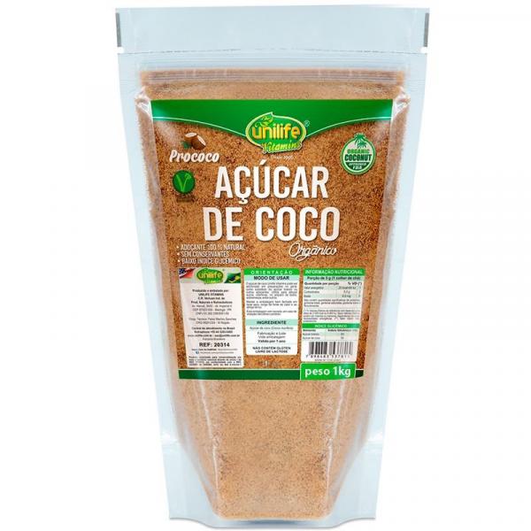 Açúcar de Coco Orgânico Unilife 1Kg