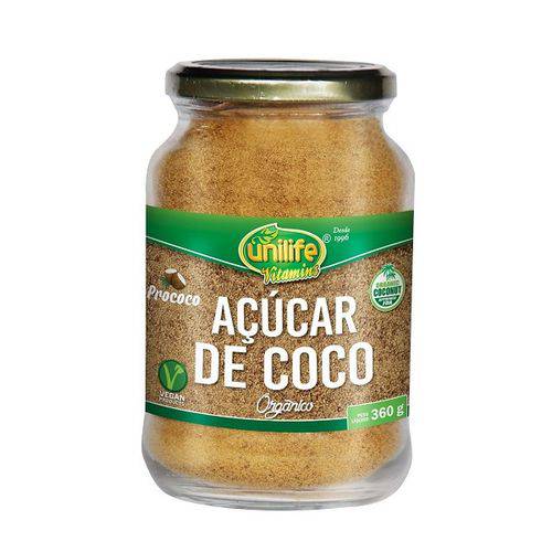 Açúcar de Coco Orgânico Unilife 360g