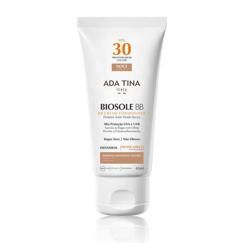 Ada Tina Biosole Bb Cream Fps 30 Noce Cor 45 - Protetor Solar Anti-idade 40ml