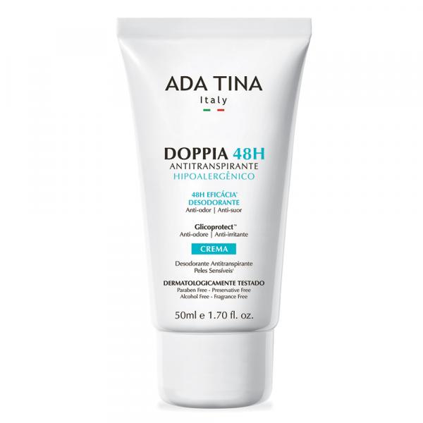 Ada Tina Doppia Crema 48H Antitranspirante Hipoalergênico - Desodorante Antitranspirante