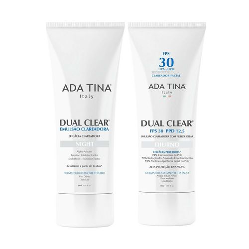 Ada Tina Dual Clear Kit Clareador (2 Produtos)