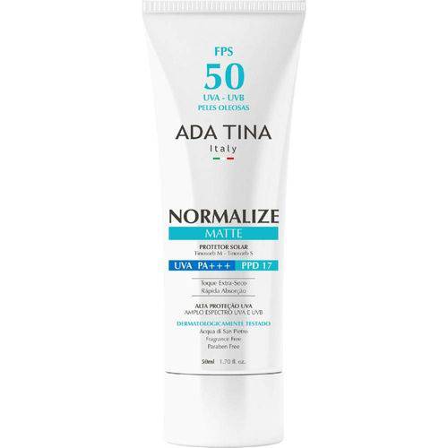 Tudo sobre 'Ada Tina Normalize Matte FPS 50 - Protetor Solar Facial 50ml'