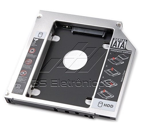 Adaptador Caddy DVD para HD ou SSD - Dell Inspiron 15R SE 7520 N5010 N5110 M5010