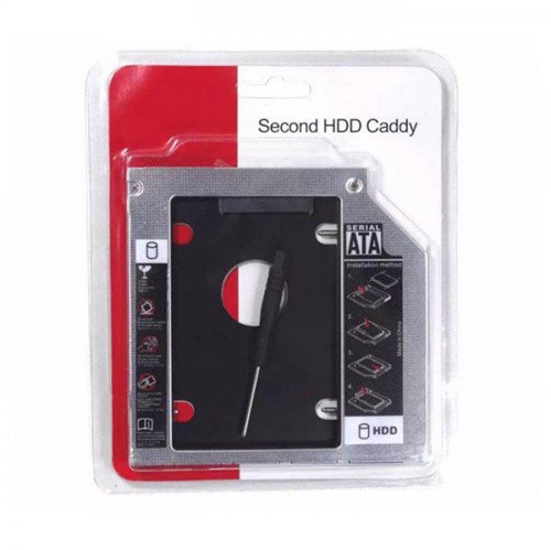 Adaptador Caddy Dvd para Segundo Hd ou Ssd 2.5 Sata 9.5mm - 7893590574043