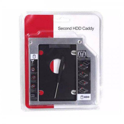 Adaptador Caddy DVD para Segundo HD ou Ssd 2.5 Sata 9.5mm