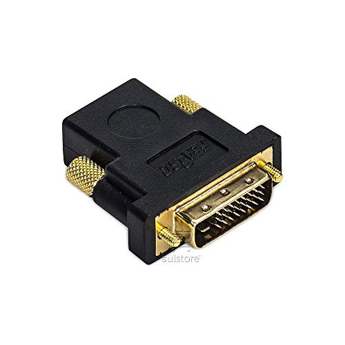 Adaptador Conversor DVI-D Dual Link 24+1 Macho X HDMI Fêmea Banhado Ouro Feasso FCA-11A
