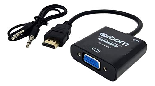 Adaptador/Conversor HDMI para VGA com Áudio