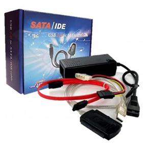Adaptador Conversor USB IDE SATA I e SATA II