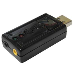 Adaptador de Áudio Microbon USB WF027 - Placa de Som 3D 7.1 Virtual