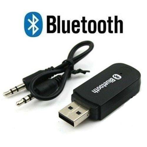Adaptador de Áudio Receptor de Música Usb Bluetooth - Preto