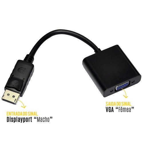 Adaptador Displayport para VGA