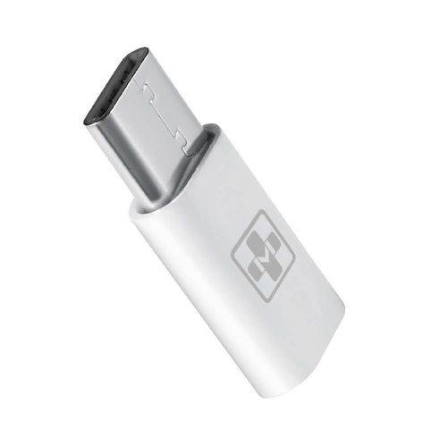 Adaptador Micro USB P Type-c Mais Mania Micro USB 5 P Fêmea X Type-c 2.0 Macho