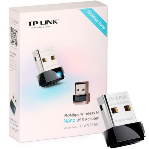 Adaptador Mini TP-Link Nano Wireless N USB 150 Mbps TL-WN725N