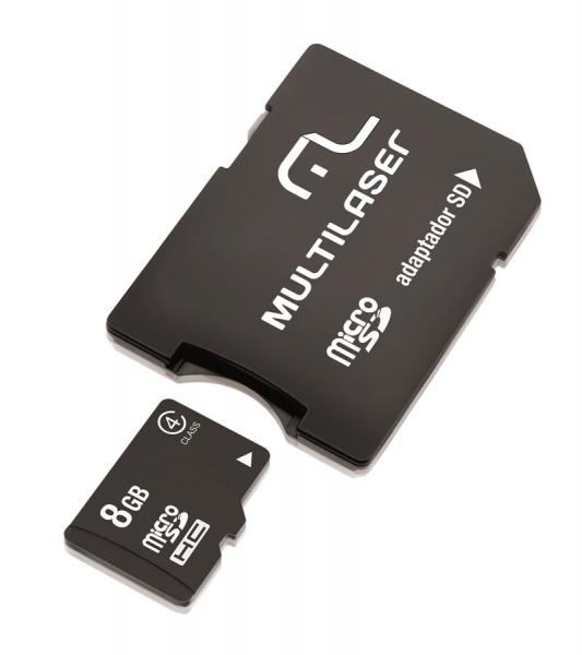 Adaptador Multilaser SD Cartao de Memria Classe 4 8GB MC004