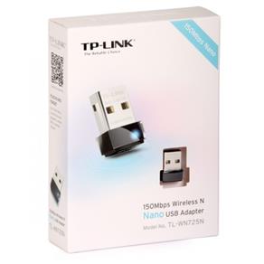 Adaptador Nano TP-Link USB Wireless N de 150Mbps TL-WN725N