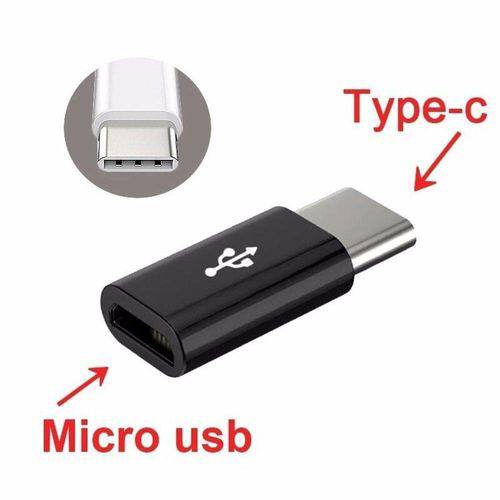 Adaptador Otg USB 3.1 Tipo Mac Type C para Celula USB Pc Preto
