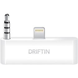 Adaptador para IPhone 5 Dock/Lightning + P2 Branco - Driftin