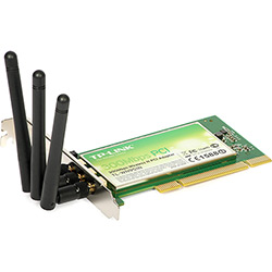 Adaptador PCI TP-Link TL-WN951N Wireless 300 Mbps / 3 Antenas Destacáveis