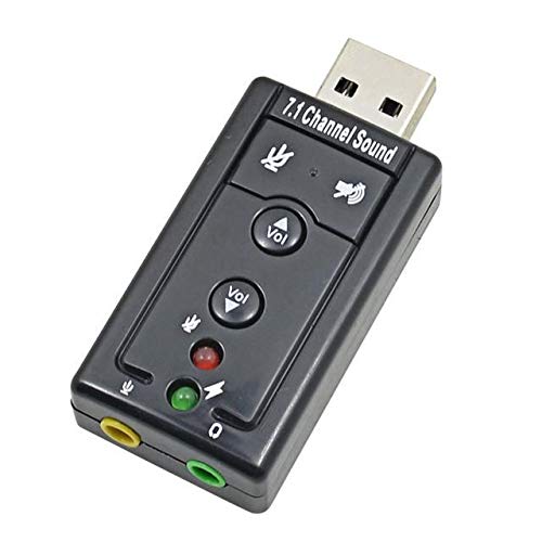Adaptador Placa de Som USB 7.1 C/ P2 PC Notebook*