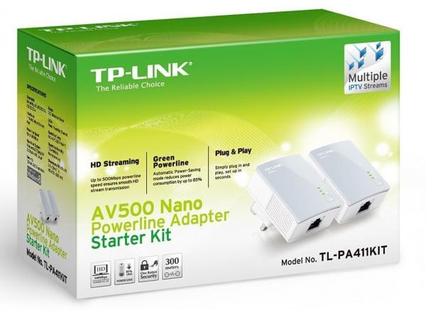 Adaptador Powerline - Tp-Link Kit Inicial Nano Av500 - Branco - Tl-Pa4010kit - TP-Link