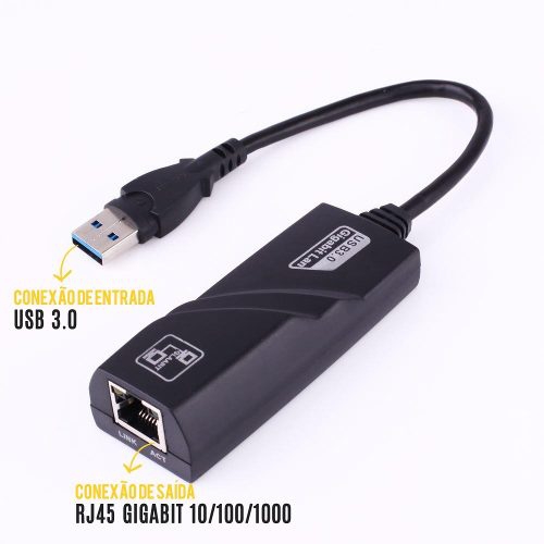 Tudo sobre 'Adaptador USB 3.0 Ethernet GIGA com HUB 3P - Lotus'