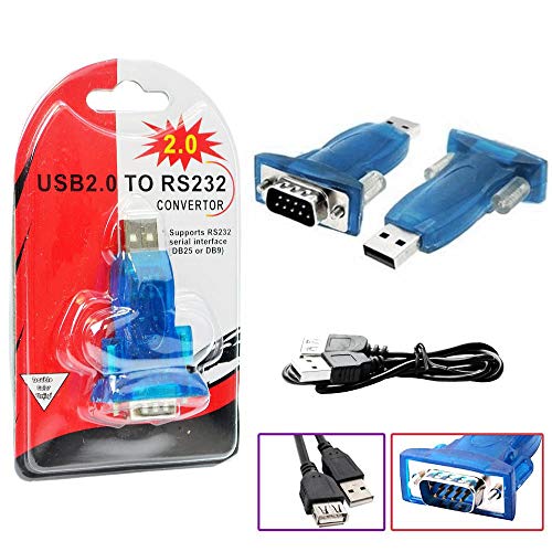 Adaptador USB 2.0 Serial Conversor RS232 DB9 9 Pinos RS232