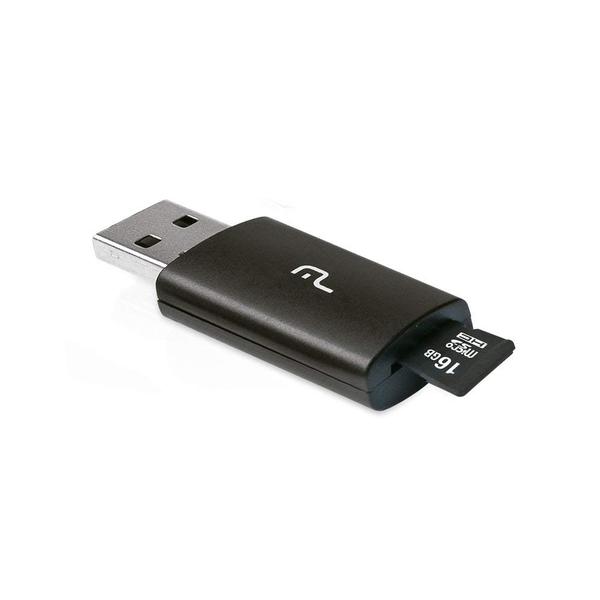 Adaptador USB Multilaser com Cartão de Memória 16GB MC121
