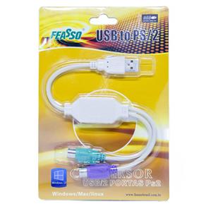 Adaptador USB para 2 PS2 JCA-02 - 4250 Adaptador USB para 2 PS2 JCA-02