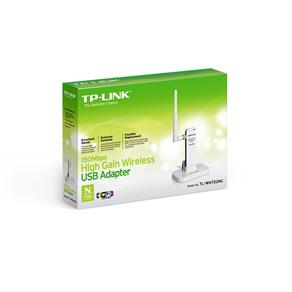 Adaptador USB TP-Link TL-WN722NC Wireless - 150 Mbps, 1 Antena Destacável, Base USB