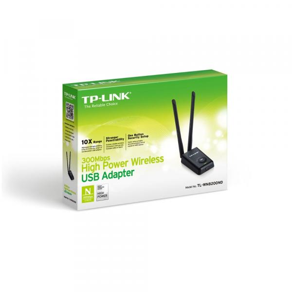 Adaptador USB TP-Link Wireless de Alta Potência 300Mbps TL-WN8200ND - TP-Link