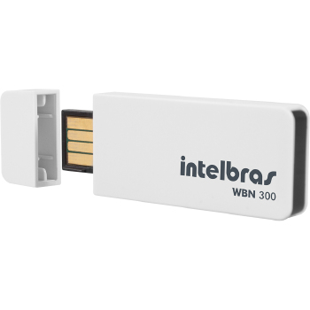 Adaptador USB Wireless 300MBPS WBN300 N Branco - Intelbras - Intelbras