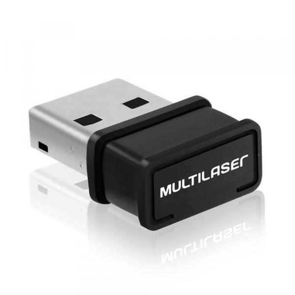 Adaptador Wi-Fi Multilaser USB 2.0 Nano 150Mbps Preto RE035