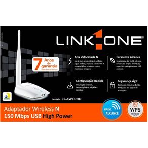 Adaptador Wireless High Power 150Mbps L1-Aw1Uhd - Link One