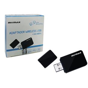 Adaptador Wireless Mymax Mwa-W642U Usb 2.0 300Mbps 802.11N 2,4Ghz