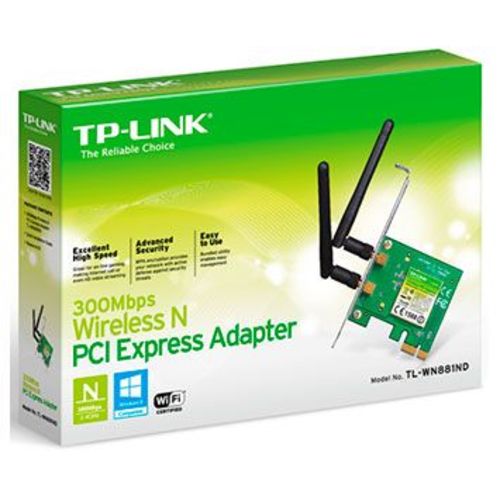 Adaptador Wireless Tp-link Pci 300mbps N (tl-wn881nd)