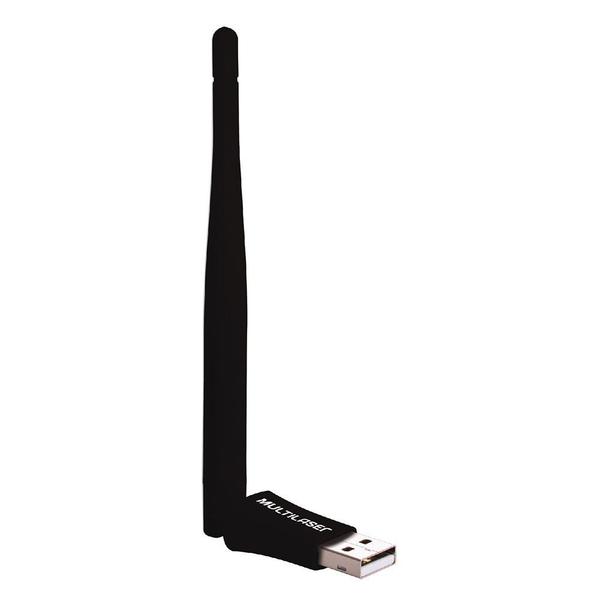 Adaptador Wirelesss Multilaser USB Antena 4.2dBi 150 MB RE034