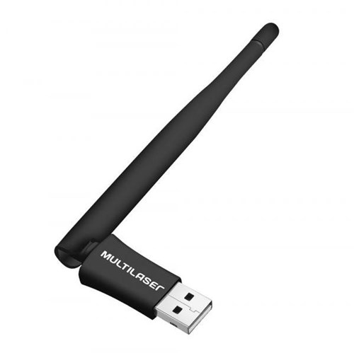 Adaptador Wirelesss Multilaser USB Antena 4.2DBI 150 MB RE034