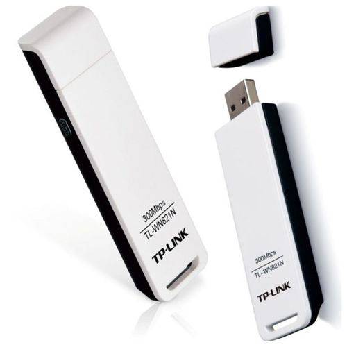 Adaptador Wirelles USB Tp-link Sem Fio de 300Mbps TL-WN821N