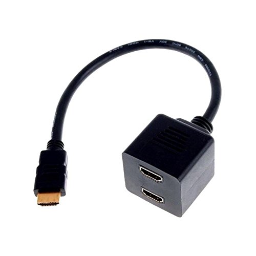 Adaptador Y HDMI Macho para 2 Saidas HDMI Fêmea