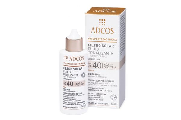 Adcos Filtro Solar Fluid Tonalizante FPS40 Peach 50ml