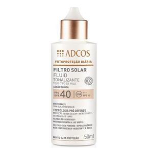Adcos Filtro Solar Fps40 Fluid Tonalizante Peach 50ml