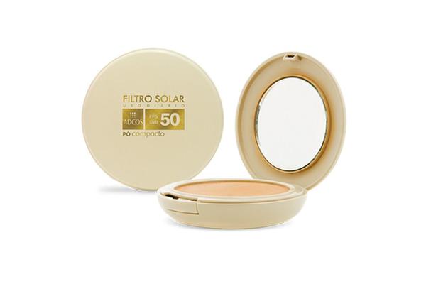 Adcos Filtro Solar Tonalizante FPS50 Pó Compacto 11g Translúcido