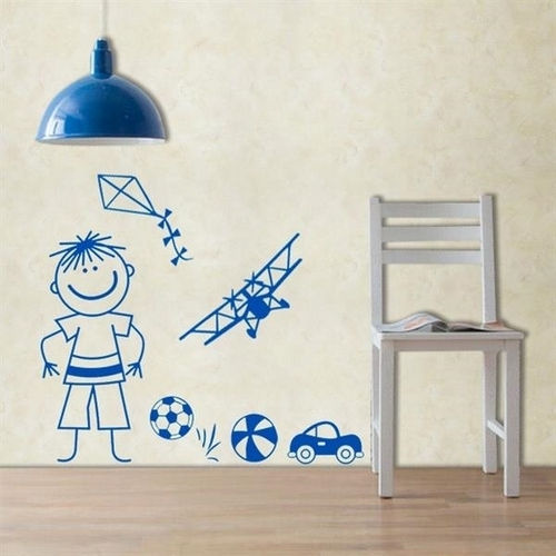 Adesivo de Parede Cartela Decorativo para Quarto Infantil Menino com Pipa Bola