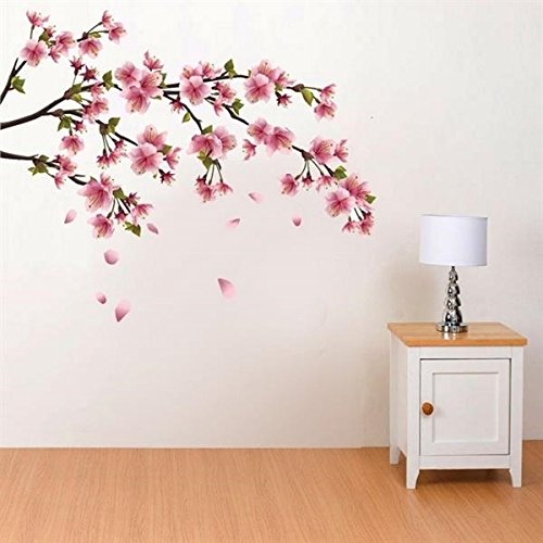Tudo sobre 'Adesivo de Parede Flor de Cerejeira Sakura - Médio 107X68cm'